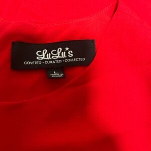 Lulu's Vibrant Red Dress